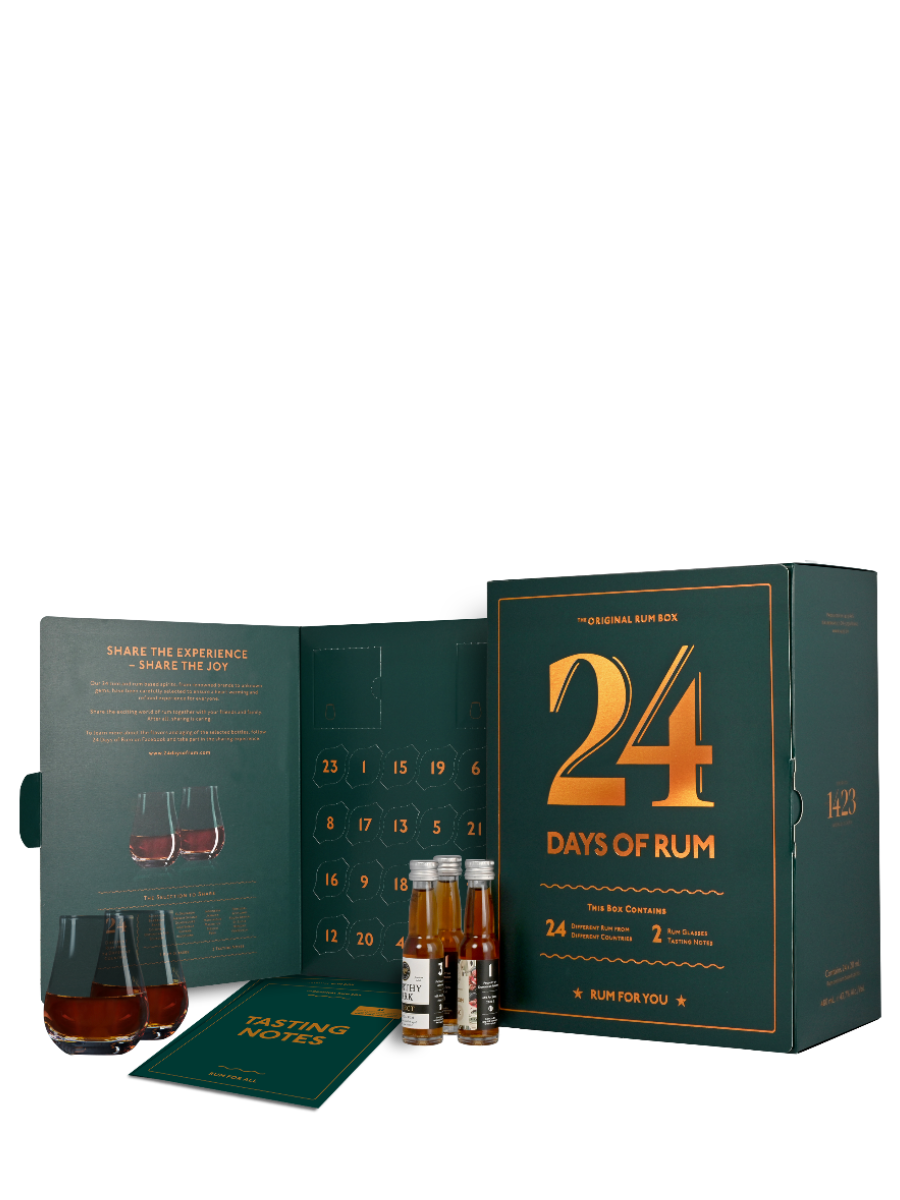24 Days of Rum Advent Calendar 2022 Edition Giftbox 24x20ml Bottles
