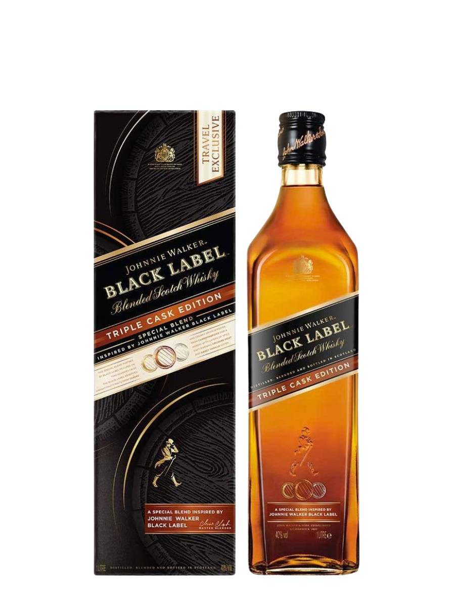 Johnnie Walker Black Label Triple Cask Edition Blended Scotch Whisky 1L