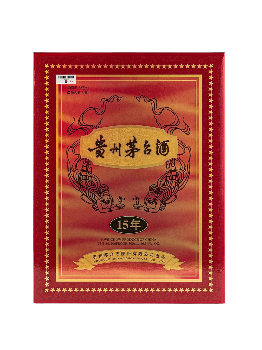 Kweichow Moutai 15 Year Old Chinese Baijiu 53% 500ml