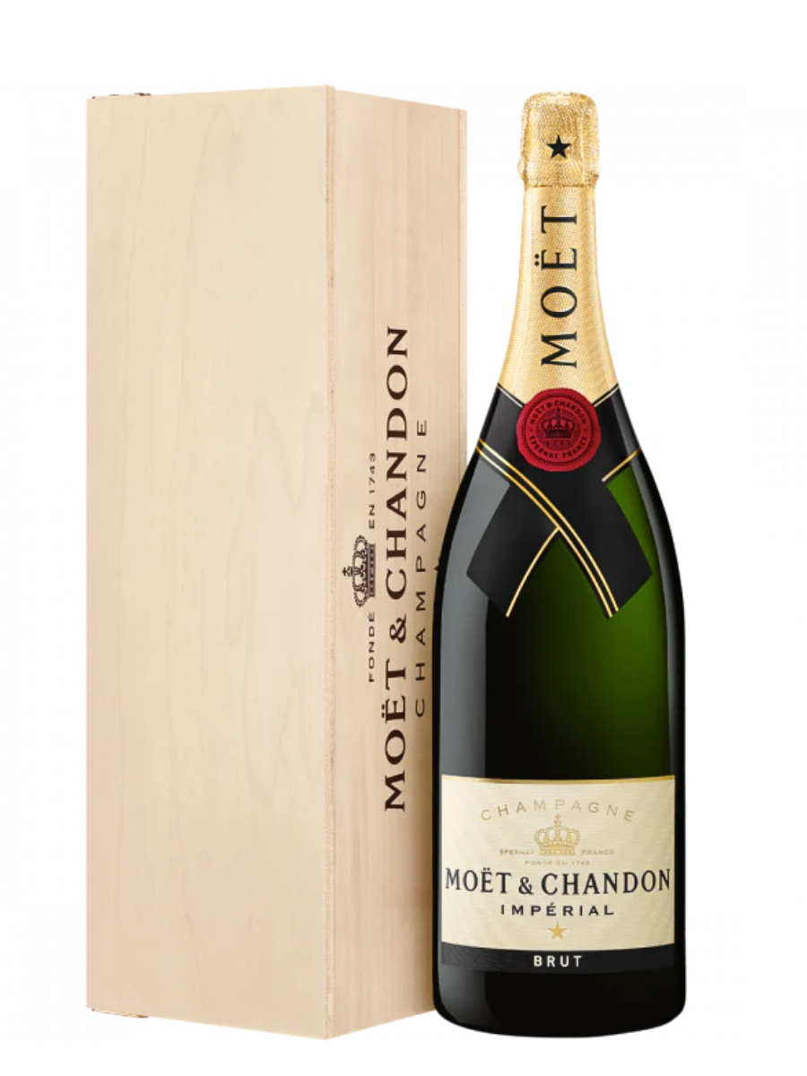 Moet & Chandon Brut Imperial Wooden Giftbox 3L Jeroboam