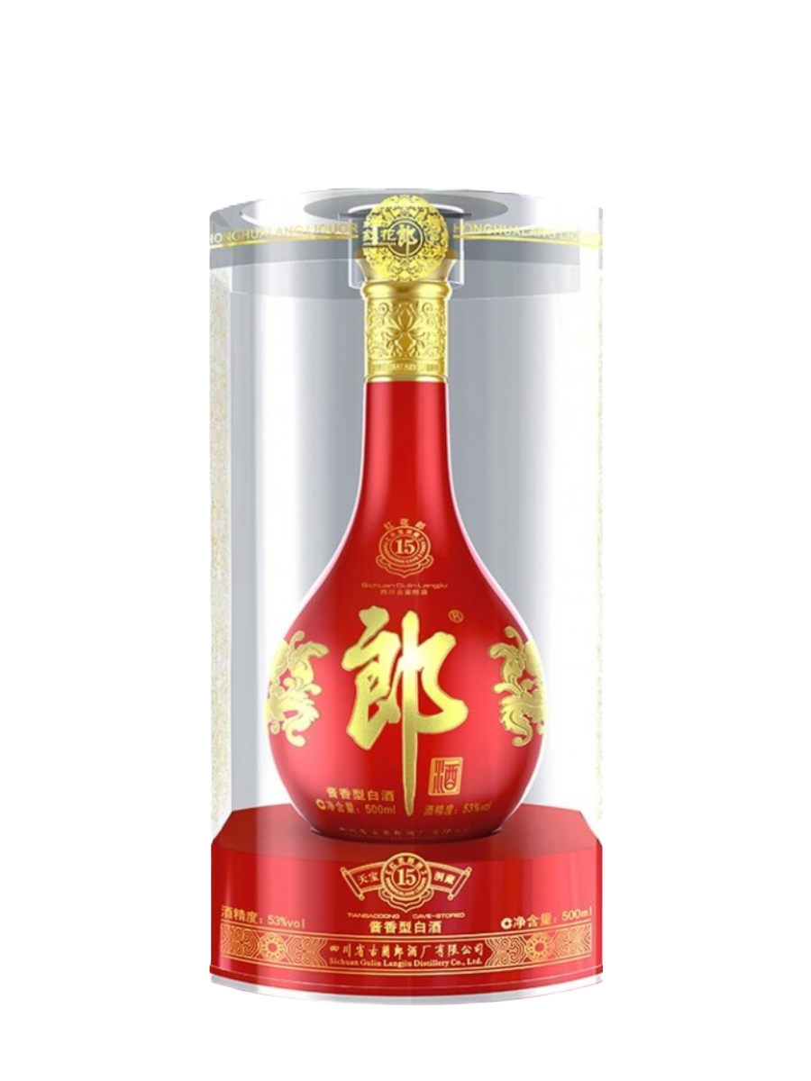 Langjiu Honghua Lang 15 Years 53% Baijiu 500ml