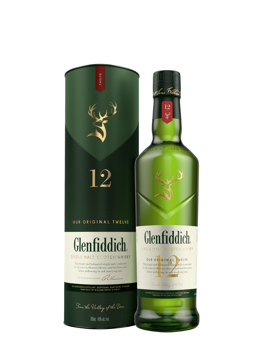 Glenfiddich 12 Year Old Single Malt Scotch Whisky 700ml