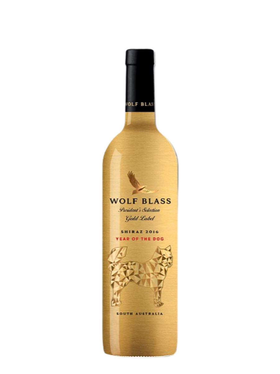 Wolf Blass President's Selection Gold Label Shiraz 'Year of the dog' Zodiac 2016 750ml