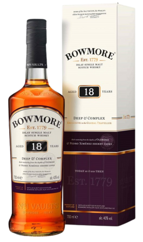 Bowmore Deep & Complex 18 Year Old 700ml Giftbox (Traveller's Exclusive)