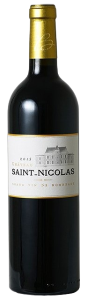 Chateau Saint Nicolas AOC Cadillac Cotes De Bordeaux 2015 750ml
