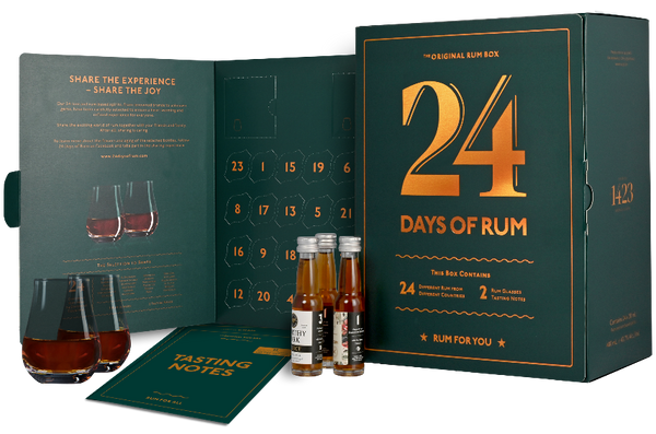 24 Days of Rum Christmas Advent Calendar 2022 Edition Giftbox 24x20ml Bottles
