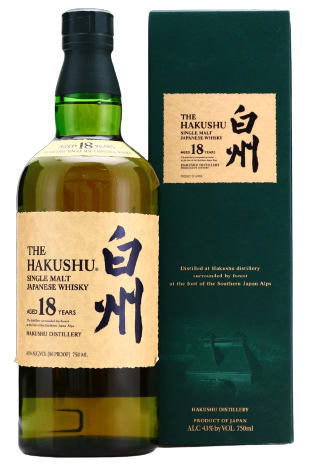 Suntory Hakushu 18 Year Old Single Malt Japanese Whisky 700ml